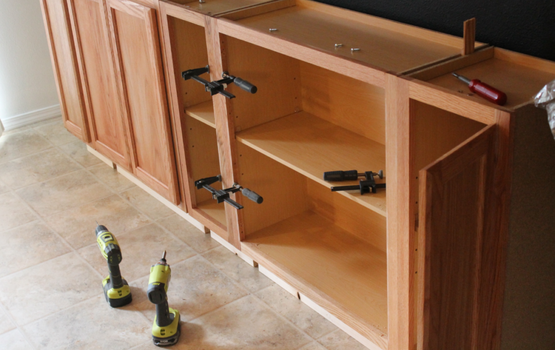 DIY Kitchen wall buffet. GabbieGillmer